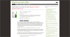Desktop Screenshot of ipadconverter-mac.com